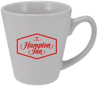 Ceramic Mugs: 12oz White Latte Coffee Mugs